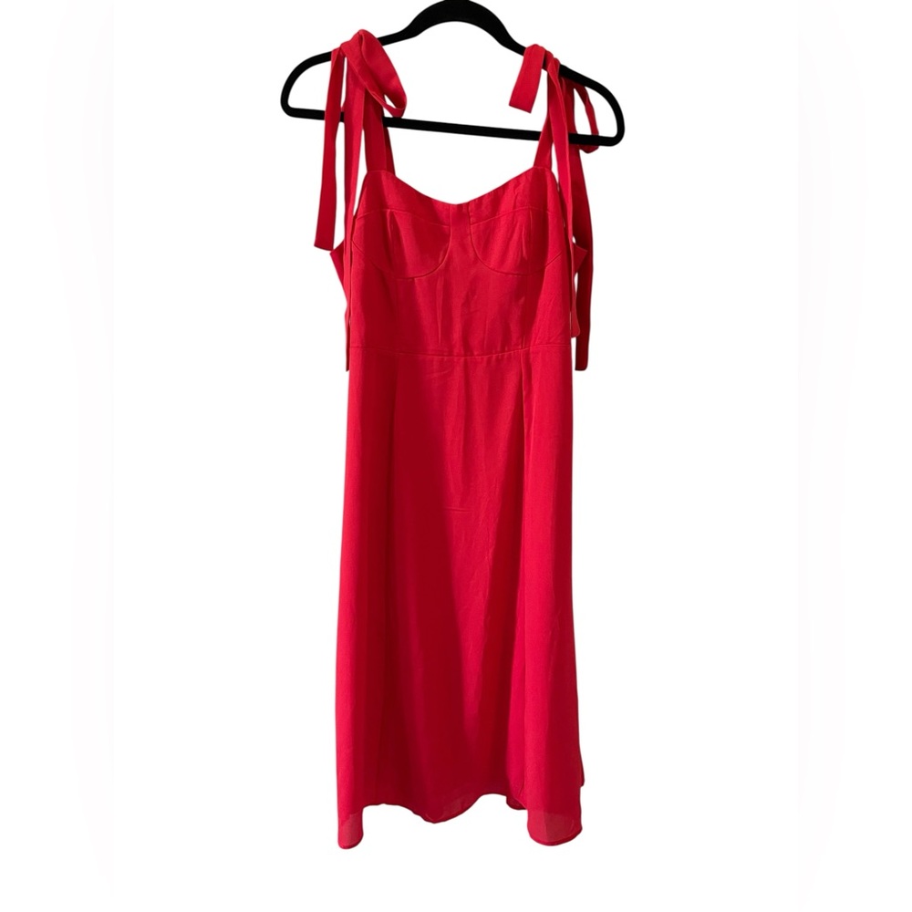 Rihoas Dresses  Tie Strap Midi Dress Red‎ medium